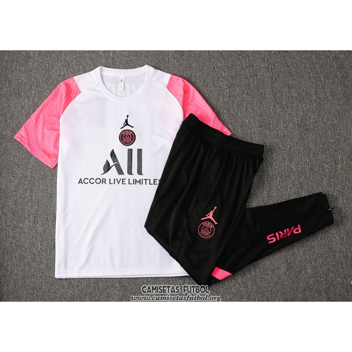 Chandal del Paris Saint-Germain Jordan Manga Corta 2021/2022/2022 Blanco